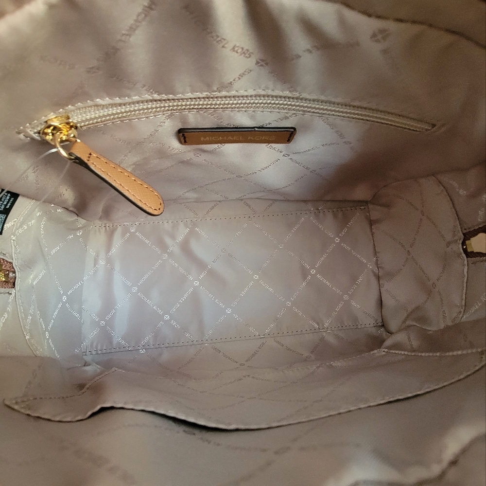 Michael Kors Ayden Logo Medium Brown Satchel - Picture 5 of 8